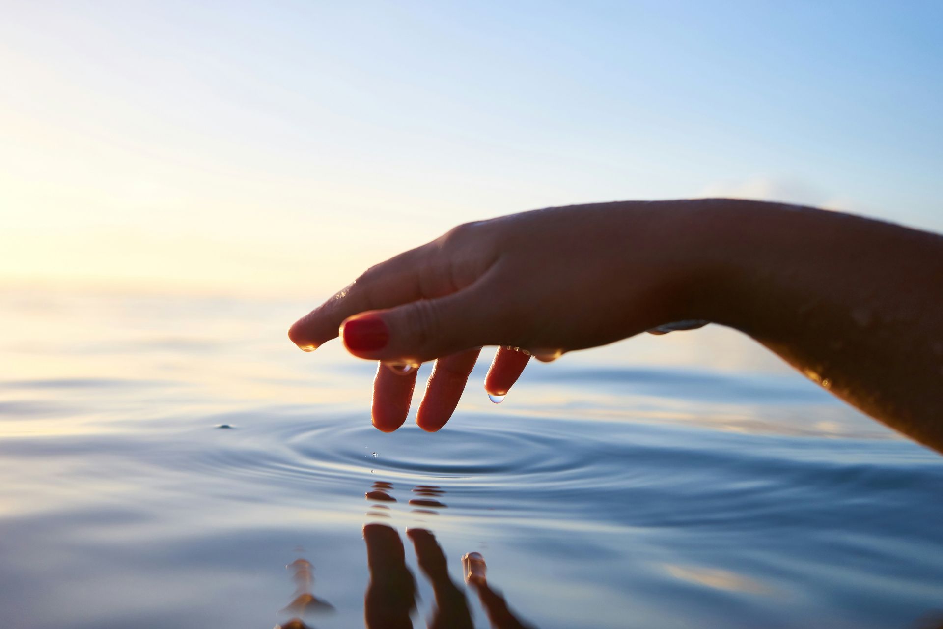Finger in the water